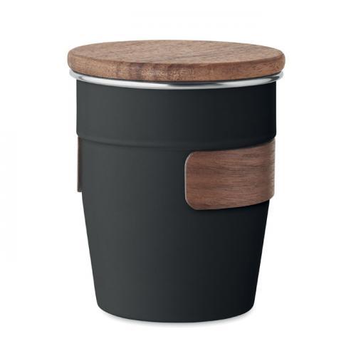 Einwandiger becher 350 ml Walnut