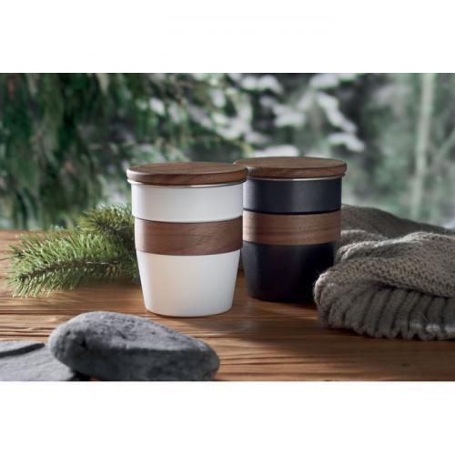 Einwandiger becher 350 ml Walnut