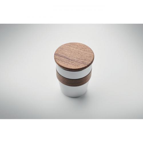 Einwandiger becher 350 ml Walnut