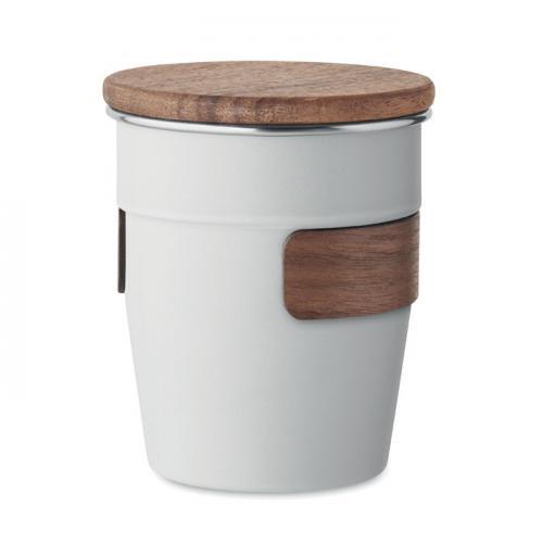 Einwandiger becher 350 ml Walnut