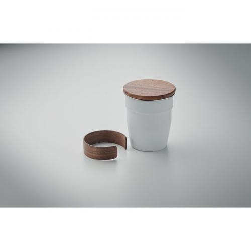 Einwandiger becher 350 ml Walnut