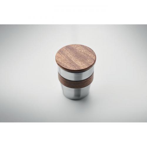 Einwandiger becher 350 ml Walnut