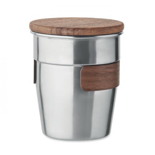 Einwandiger becher 350 ml Walnut