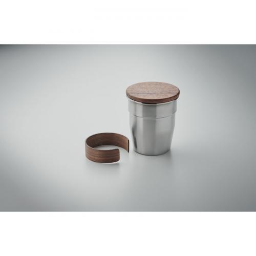 Einwandiger becher 350 ml Walnut