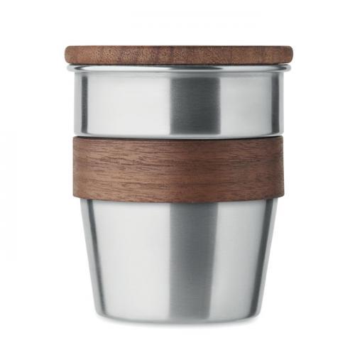 Einwandiger becher 350 ml Walnut