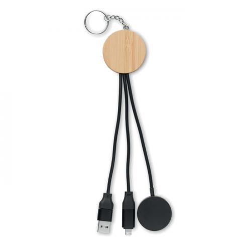 Sleutelhanger met 4-in-1 60w kabel Bule
