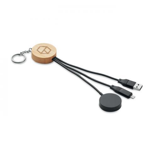 Sleutelhanger met 4-in-1 60w kabel Bule
