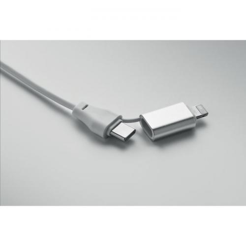 Sleutelhanger met 4-in-1 60w kabel Bule