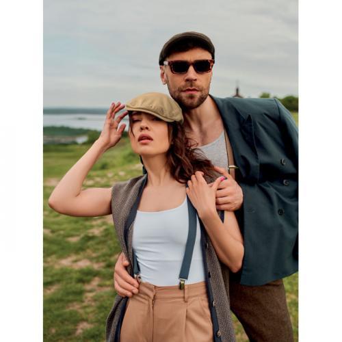 Newsboy-Kappe 335 g m² Blind peak