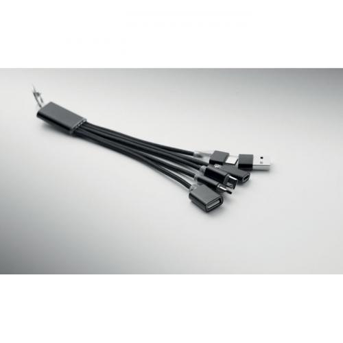 5-In-1 laadkabel sleutelhanger Hublue
