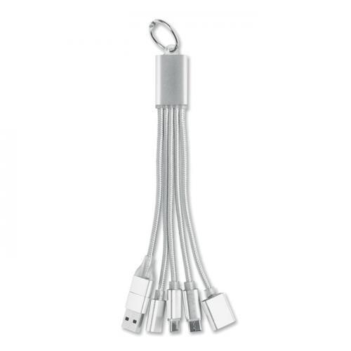 5-In-1 laadkabel sleutelhanger Hublue