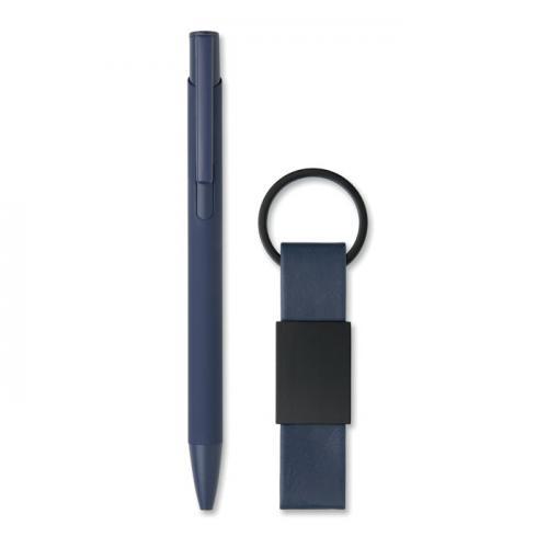 Balpen en sleutelhangerset pu Escri set