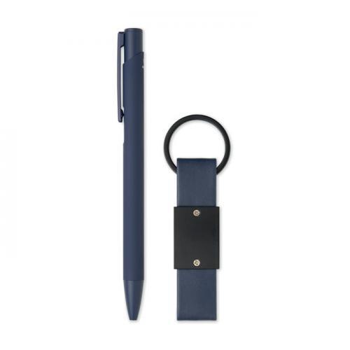 Balpen en sleutelhangerset pu Escri set