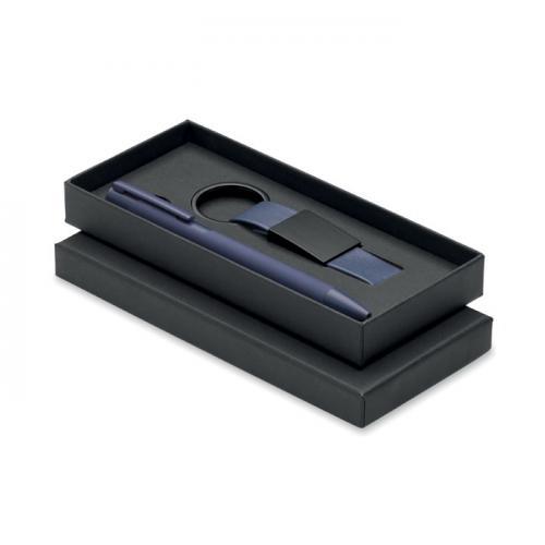 Balpen en sleutelhangerset pu Escri set