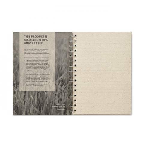 Din a5 notizbuch graspapier Grass book
