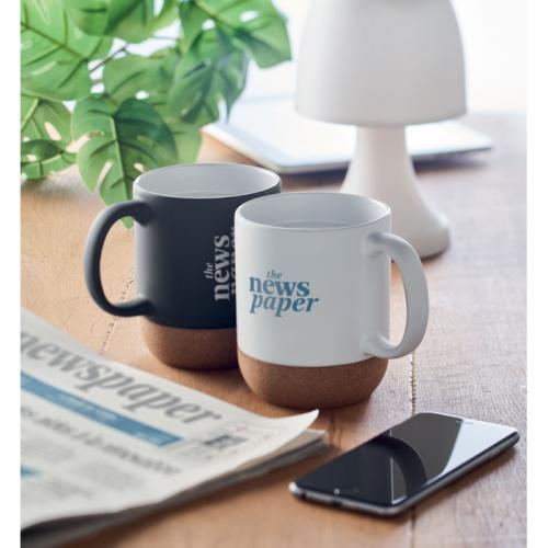 Kaffeebecher mit kork 300 ml Matt