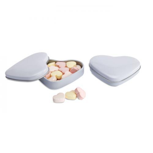 Herzdose mit bonbons Lovemint